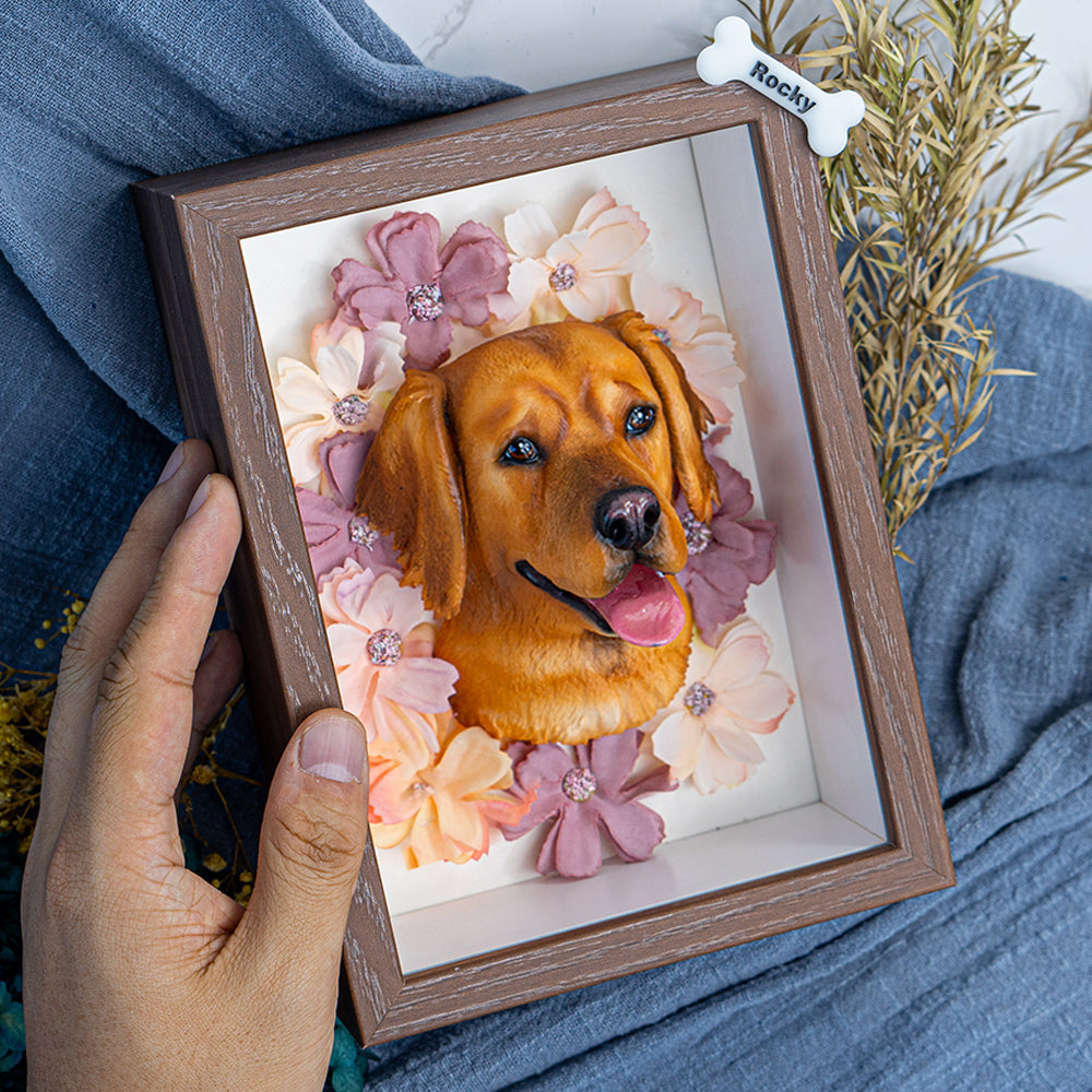 Custom Blossoming Pet Portrait