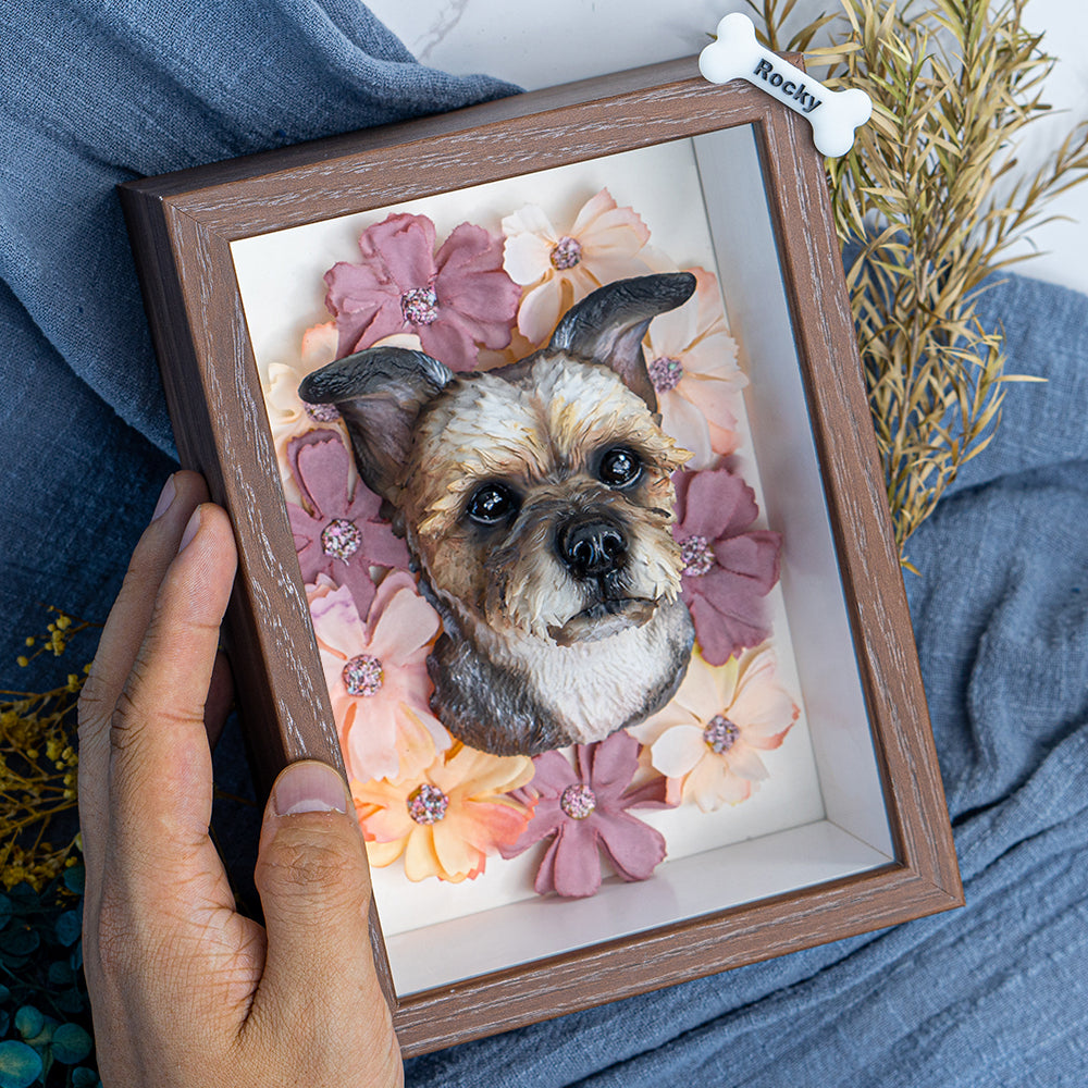 Custom Blossoming Pet Portrait