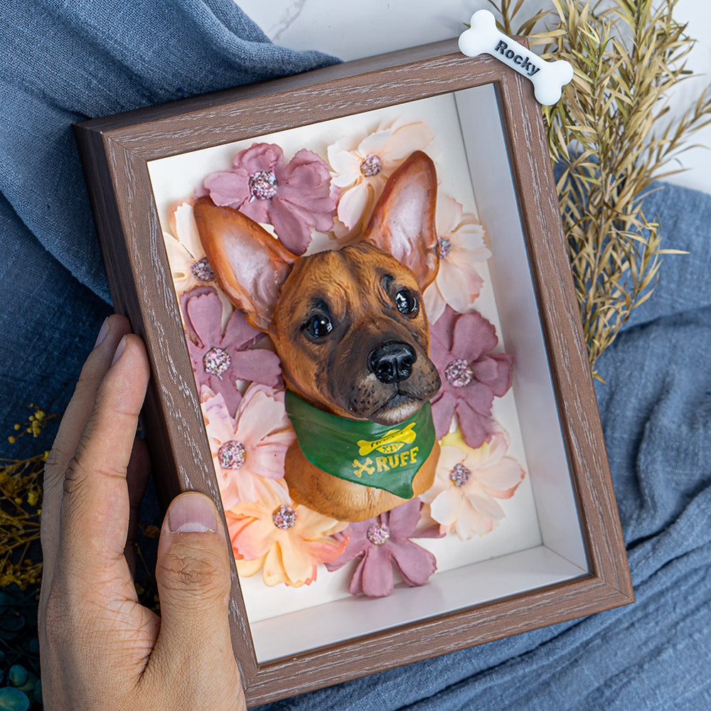 Custom Blossoming Pet Portrait