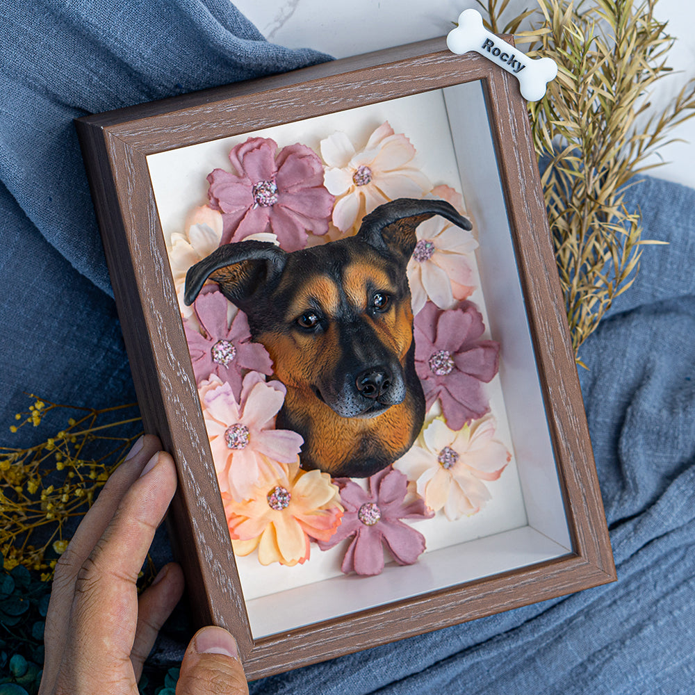 Custom Blossoming Pet Portrait