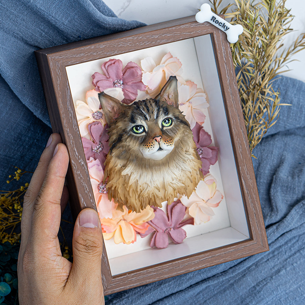 Custom Blossoming Pet Portrait