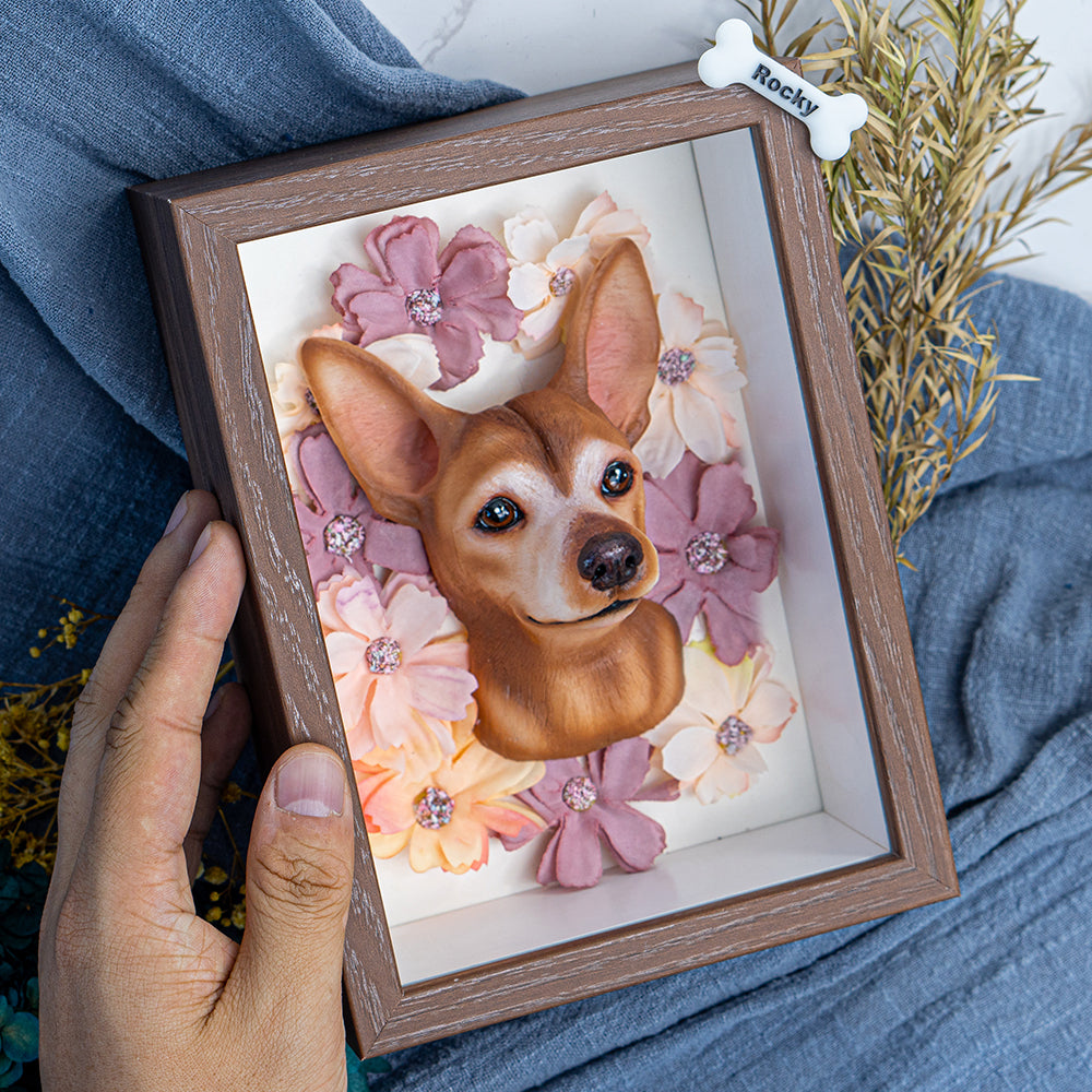 Custom Blossoming Pet Portrait