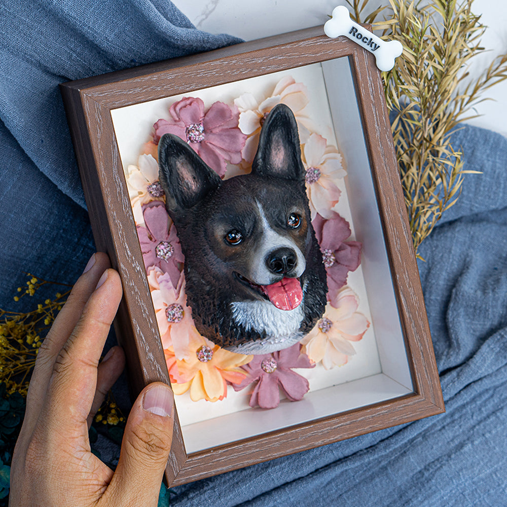 Custom Blossoming Pet Portrait