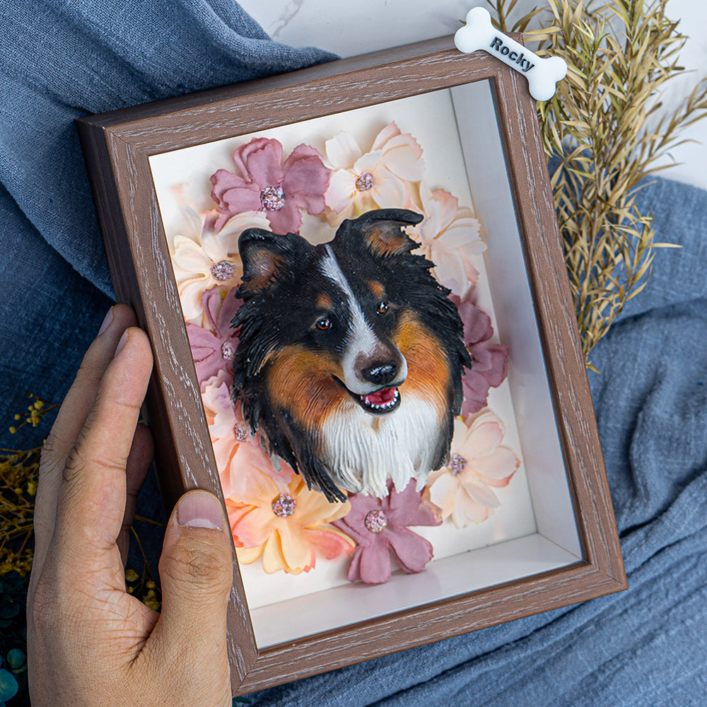 Custom Blossoming Pet Portrait