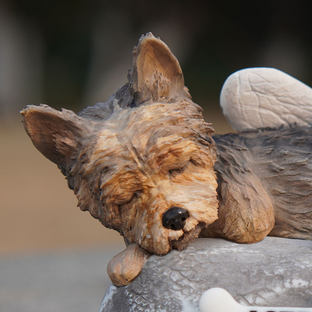 Sleepy Angel Pet Figurine